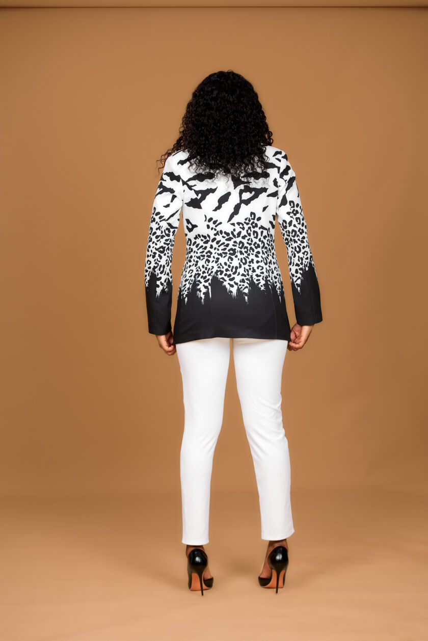 Black And White Patterned Suit - Code 295 - Image 2