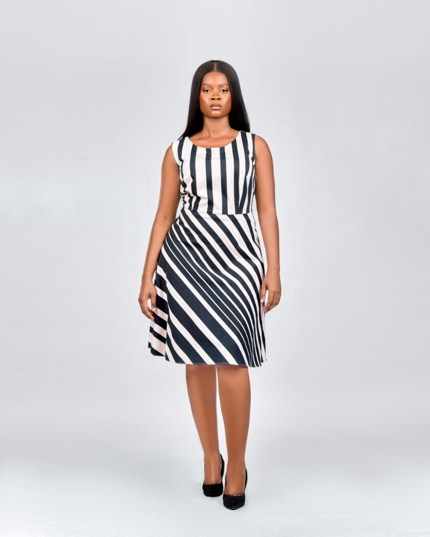 A Classic Stripe Dress - Code 303